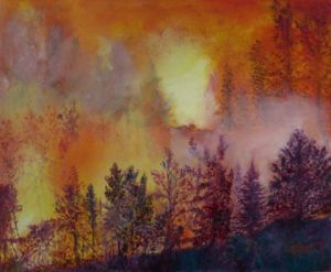 Voir le détail de cette oeuvre: La forêt en feu
